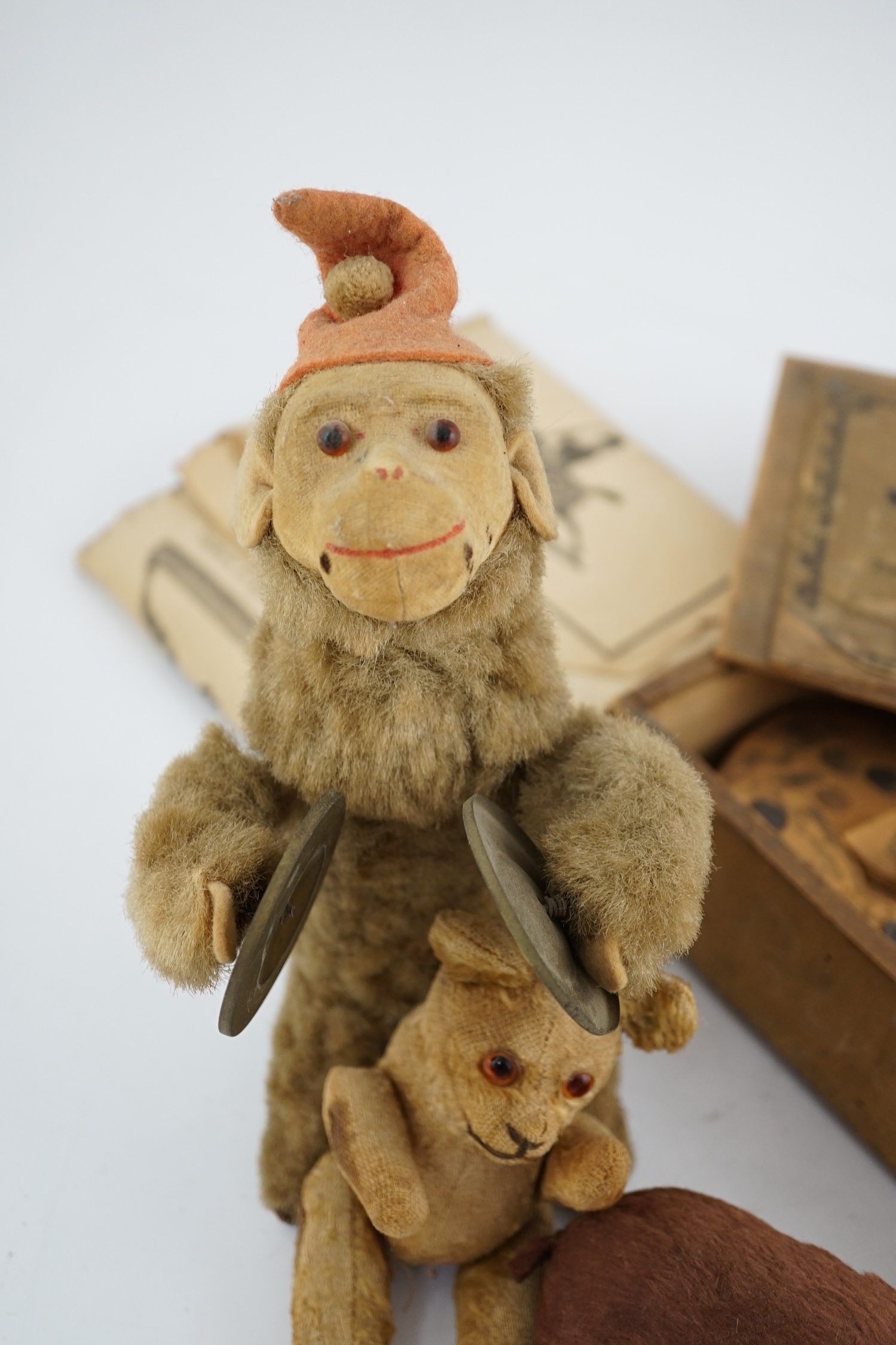 Grandall’s John Gilphin’s toy c.1876, with paperwork and original box, horse and rider and three toys